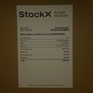 Dunks used come wit blue and white laces